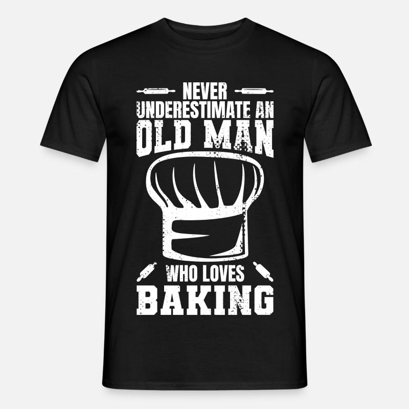 Bäcker Großvater - Männer T-Shirt - Schwarz