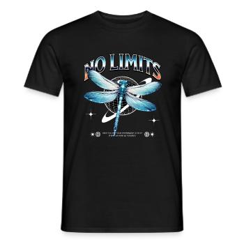 No Limits Dragonfly - Men's T-Shirt - black - Front - AI Model Male 178 light (178cm)