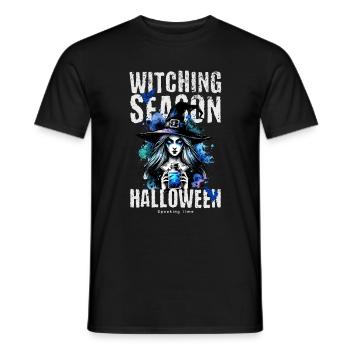 Witching Season Hexe Halloween - Männer T-Shirt - Schwarz - Vorne - AI Model Male 178 light (178cm)