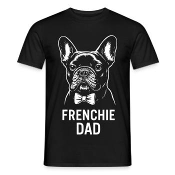 Frenchie Dad - Bouledogue français - T-shirt homme - noir - Devant - AI Model Male 178 light (178cm)