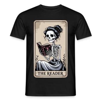 Halloween Tarot Card Costume - The Reader I - Men's T-Shirt - black - Front - AI Model Male 178 light (178cm)