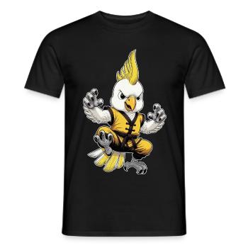 Kung-Fu Cacatoès - T-shirt homme - noir - Devant - AI Model Male 178 light (178cm)