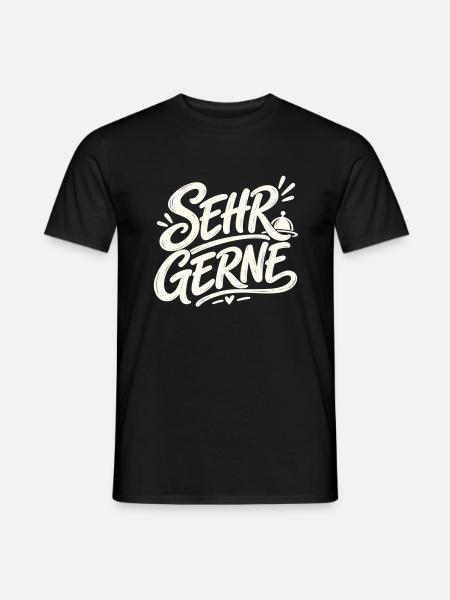 Sehr gerne - Männer T-Shirt - Schwarz