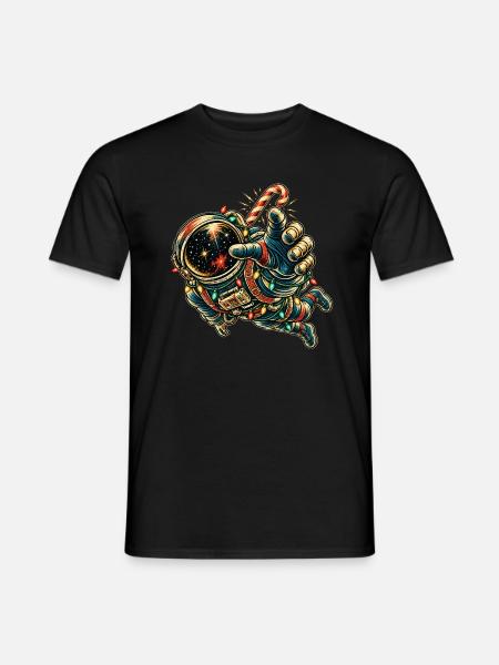 KOSMISCHER ROCKER | Zuckerstangen-Rocker - Männer T-Shirt - Schwarz