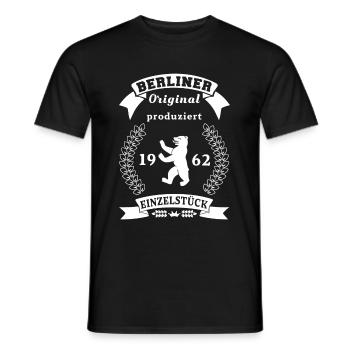 berliner_original_1962 - Männer T-Shirt - Schwarz - Vorne - AI Model Male 178 light (178cm)