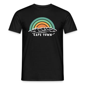 Cape Town Cape Town Table Mountain South Africa Souvenir - Men's T-Shirt - black - Front - AI Model Male 178 light (178cm)