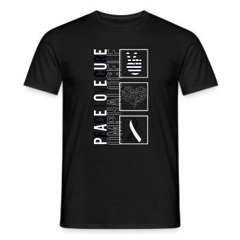 Peace Love Cure Omphalocele T Shirt - T-shirt homme - noir - Devant - AI Model Male 178 light (178cm)