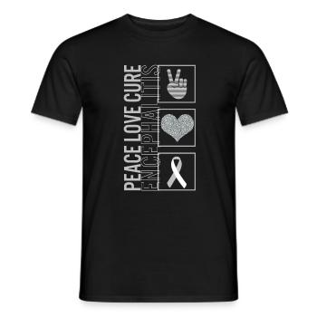 Peace Love Cure Encéphalite T Shirt - T-shirt homme - noir - Devant - AI Model Male 178 light (178cm)