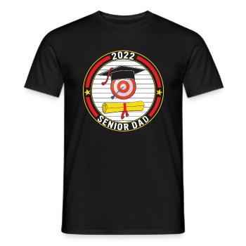 Klasse von 2022 Senior Archery Dad Graduation - Männer T-Shirt - Schwarz - Vorne - AI Model Male 178 light (178cm)