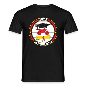 Klasse von 2022 Senior Motocross Dad Graduation - Männer T-Shirt - Schwarz - Vorne - AI Model Male 178 light (178cm)