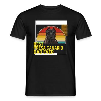 Meilleur t-shirt Presa Canario Dad Ever - T-shirt homme - noir - Devant - AI Model Male 178 light (178cm)