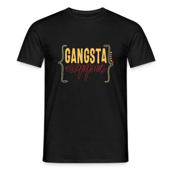 Napping Shirt, Gangsta Napper, Funny Napping - Men's T-Shirt - black - Front - AI Model Male 178 light (178cm)
