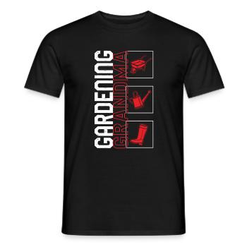 Gardening Shirt, Gardening Grandma, Gardening - Men's T-Shirt - black - Front - AI Model Male 178 light (178cm)