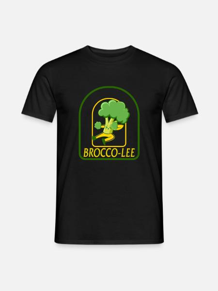Gemüse Hemd, Brocco-Lee Lustiges Gemüse - Männer T-Shirt - Schwarz