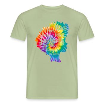 Juneteenth Hemd, Schwarze Frauen Geschenk, Natürliches Haar - Männer T-Shirt - Sage - Vorne - AI Model Male 178 light (178cm)
