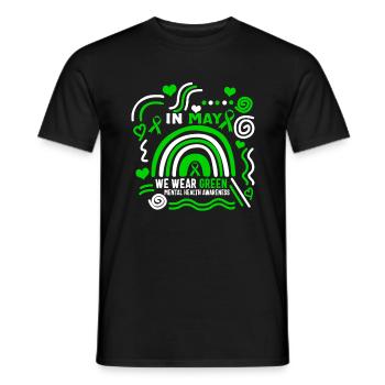 Mental Health Awareness Shirt, In May I Wear - Männer T-Shirt - Schwarz - Vorne - AI Model Male 178 light (178cm)