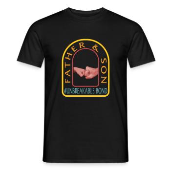 Vater plus Sohn Unzerbrechliches Bondshirt, Vaters - Männer T-Shirt - Schwarz - Vorne - AI Model Male 178 light (178cm)