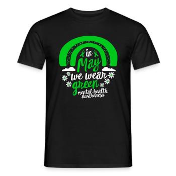 Mental Health Awareness Shirt, In May I Wear - Männer T-Shirt - Schwarz - Vorne - AI Model Male 178 light (178cm)