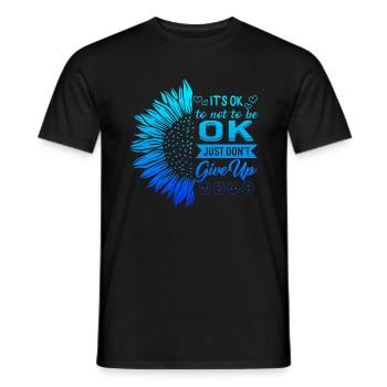 Positivity Shirt, Mental Health Awareness It's - Men's T-Shirt - black - Front - AI Model Male 178 light (178cm)