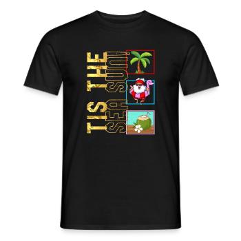 Weihnachten im Juli Hemd, es ist das Meer Sonne süß - Männer T-Shirt - Schwarz - Vorne - AI Model Male 178 light (178cm)