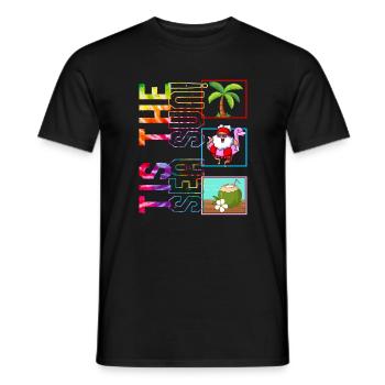 Weihnachten im Juli Hemd, es ist das Meer Sonne süß - Männer T-Shirt - Schwarz - Vorne - AI Model Male 178 light (178cm)