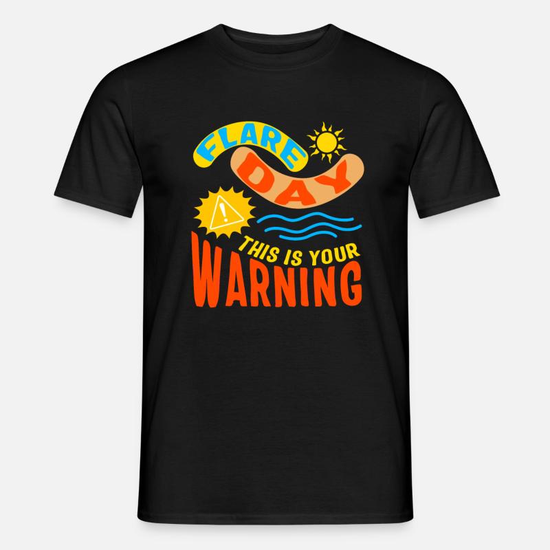 Flare Day Shirt, This is Your Warning Complex - Men's T-Shirt - black