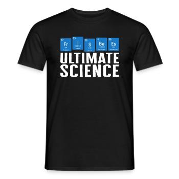 Frisbee-Shirt, Ultimate Science Periodensystem - Männer T-Shirt - Schwarz - Vorne - AI Model Male 178 light (178cm)