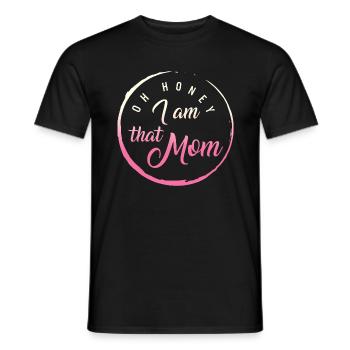 Chemise de maman, chérie je suis cette maman cœur fête des mères - T-shirt homme - noir - Devant - AI Model Male 178 light (178cm)