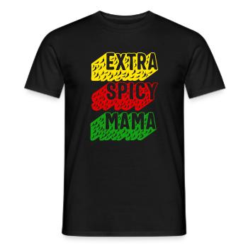 Cinco de Mayo Hemd, extra scharfe Mama, Funny May - Männer T-Shirt - Schwarz - Vorne - AI Model Male 178 light (178cm)