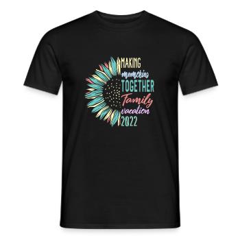 Family Camping 2022 Shirt, Making Memories - Men's T-Shirt - black - Front - AI Model Male 178 light (178cm)