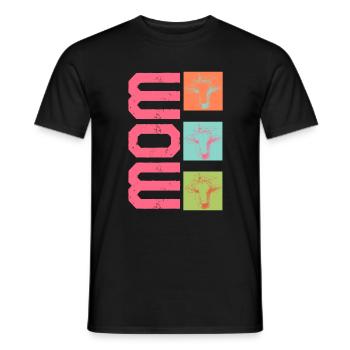 Chemise de maman de vache, cadeau de fête des mères drôle d’amoureux de la vache - T-shirt homme - noir - Devant - AI Model Male 178 light (178cm)