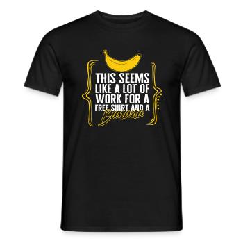 Running Race Shirt, This Seems Like A Lot Of Work - Men's T-Shirt - black - Front - AI Model Male 178 light (178cm)