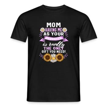 Chemise mère fille, m’ayant comme ta fille - T-shirt homme - noir - Devant - AI Model Male 178 light (178cm)
