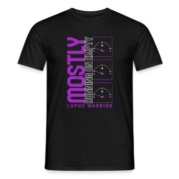 Chemise de sensibilisation au lupus, la plupart du temps vide, - T-shirt homme - noir - Devant - AI Model Male 178 light (178cm)