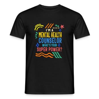 Chemise de santé mentale, je suis une santé mentale - T-shirt homme - noir - Devant - AI Model Male 178 light (178cm)