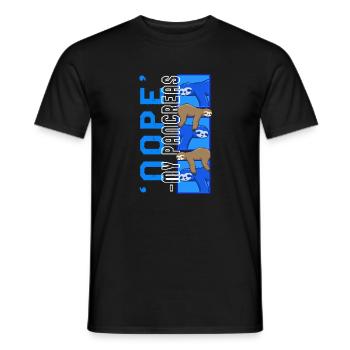 Respiratory Therapist Shirt, Nope My Pancreas - Men's T-Shirt - black - Front - AI Model Male 178 light (178cm)
