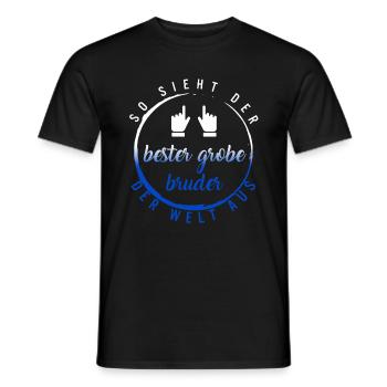 So Sieht Der Bester große Bruder Der Welt Aus - Men's T-Shirt - black - Front - AI Model Male 178 light (178cm)
