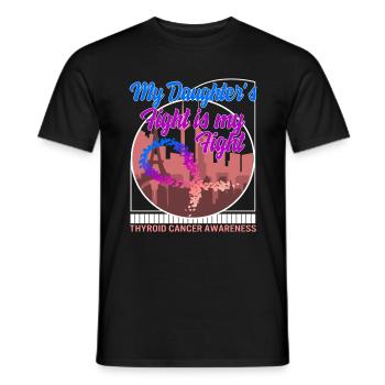 Schilddrüsenkrebs-Awareness-Shirt, das meiner Tochter - Männer T-Shirt - Schwarz - Vorne - AI Model Male 178 light (178cm)