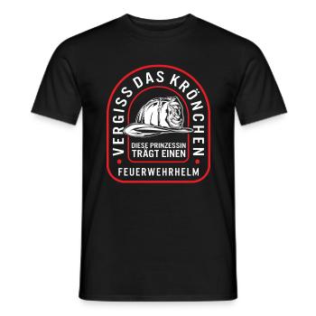 Vergiss Das Kronchen Diese Prinzessin Tragt Einen - Men's T-Shirt - black - Front - AI Model Male 178 light (178cm)