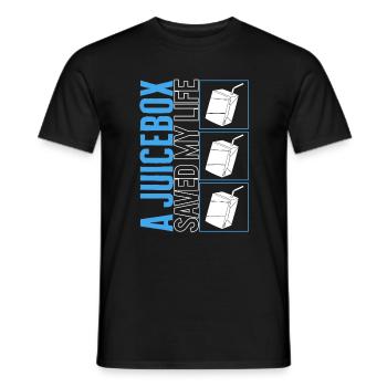 Diabetes Awareness Month Shirt, A Juice Box Saved - Men's T-Shirt - black - Front - AI Model Male 178 light (178cm)