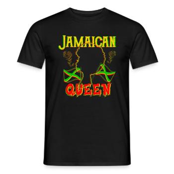 Jamaika Hemd, jamaikanisches Queen Muttertagsgeschenk - Männer T-Shirt - Schwarz - Vorne - AI Model Male 178 light (178cm)