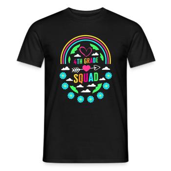 Back to School Shirt, 4th Grade Squad Arrow - Men's T-Shirt - black - Front - AI Model Male 178 light (178cm)