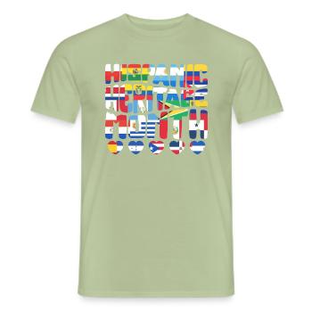 National Hispanic Heritage Month Shirt, Hispanic - Men's T-Shirt - sage - Front - AI Model Male 178 light (178cm)