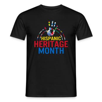 Chemise du Mois national du patrimoine hispanique, hispanique - T-shirt homme - noir - Devant - AI Model Male 178 light (178cm)