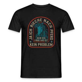 Ja Ich Rieche Nach Pferd Nein Ich Finde Das Ist - T-shirt homme - noir - Devant - AI Model Male 178 light (178cm)