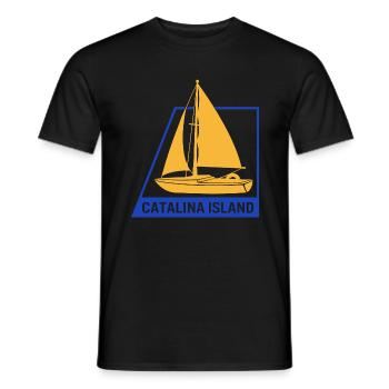 Catalina Island Hemd, Segelboot Liebhaber - Männer T-Shirt - Schwarz - Vorne - AI Model Male 178 light (178cm)