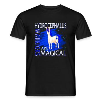 Hydrocephalus Awareness Shirt, Krieger sind - Männer T-Shirt - Schwarz - Vorne - AI Model Male 178 light (178cm)
