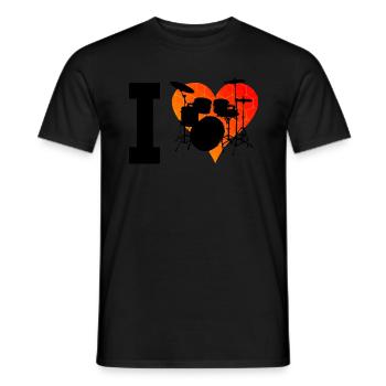 Drumming Drummer Drum Kit Women - Men's T-Shirt - black - Front - AI Model Male 178 light (178cm)