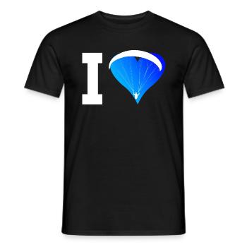 Paragliders Men Paragliding Paragliders - Men's T-Shirt - black - Front - AI Model Male 178 light (178cm)