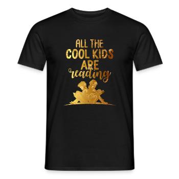Tous les enfants cool lisent des amoureux des livres de chemises - T-shirt homme - noir - Devant - AI Model Male 178 light (178cm)